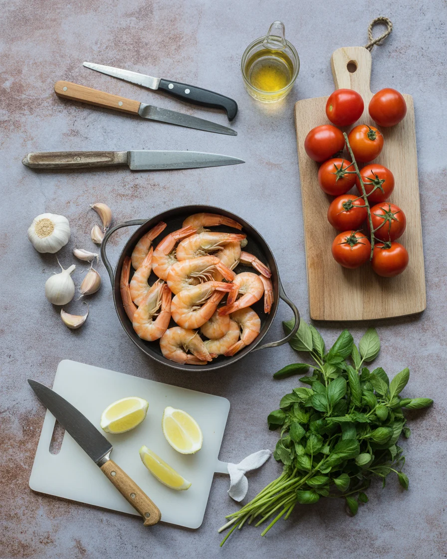 Delicious One Pan Dairy Free Creamy Garlic Shrimp in 30 Minutes