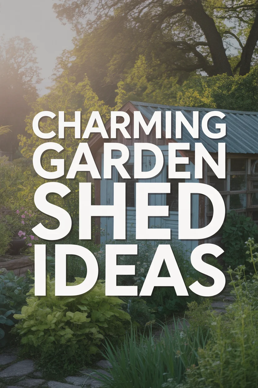 how to decorate a garden shed
