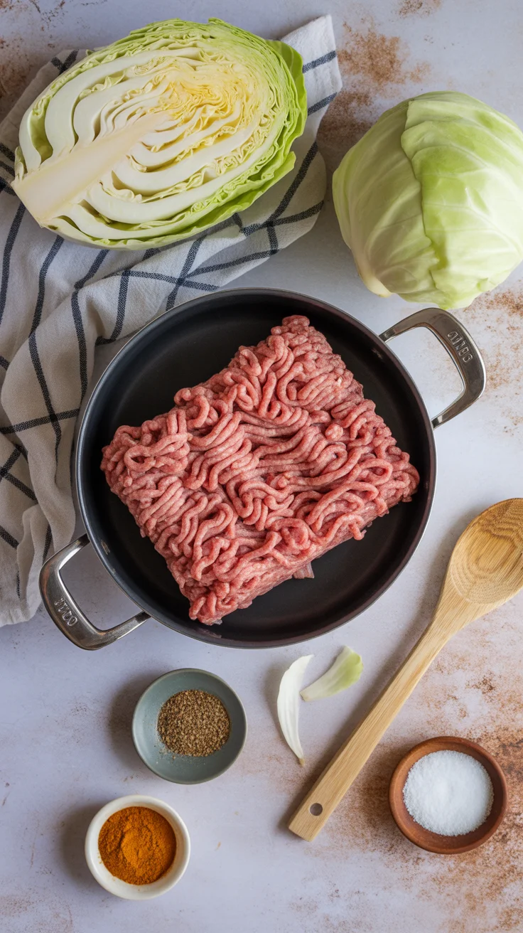 Ground Beef and Cabbage