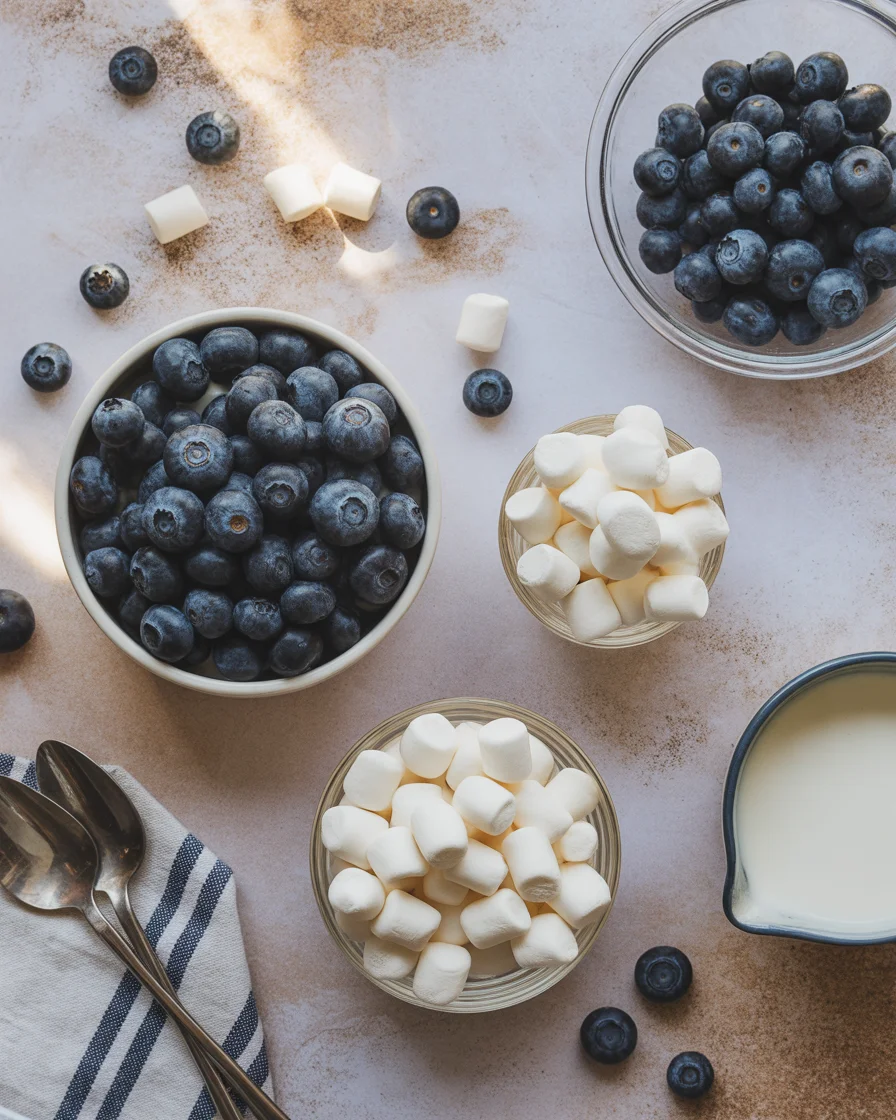 Fluffy Blueberry Marshmallow Delight
