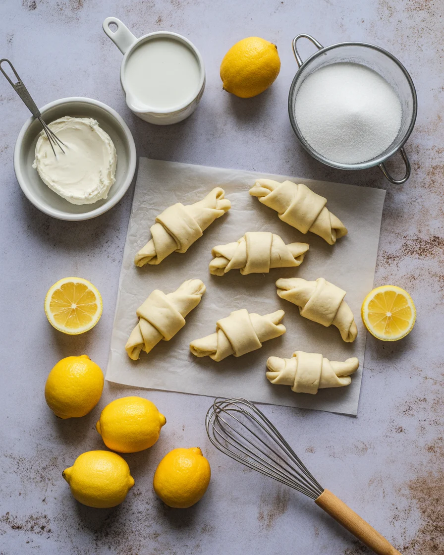 Lemon Cheesecake Crescent Rolls