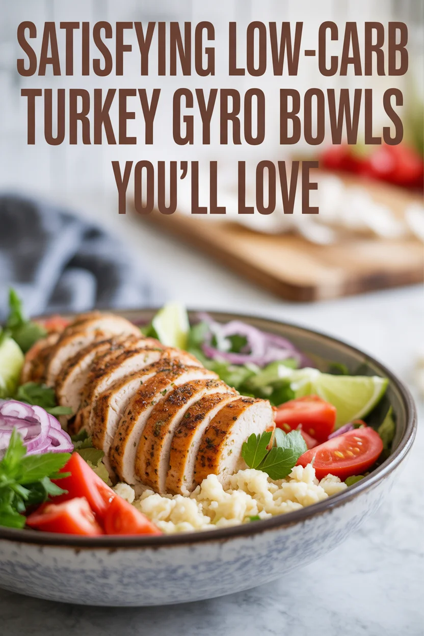 Satisfying Low-Carb Turkey Gyro Bowls You'll Love
