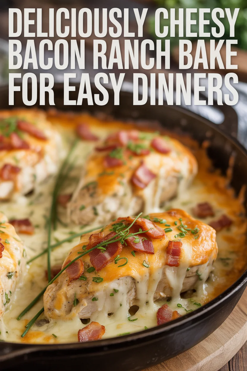 Deliciously Cheesy Bacon Ranch Chicken Bake for Easy Dinners
