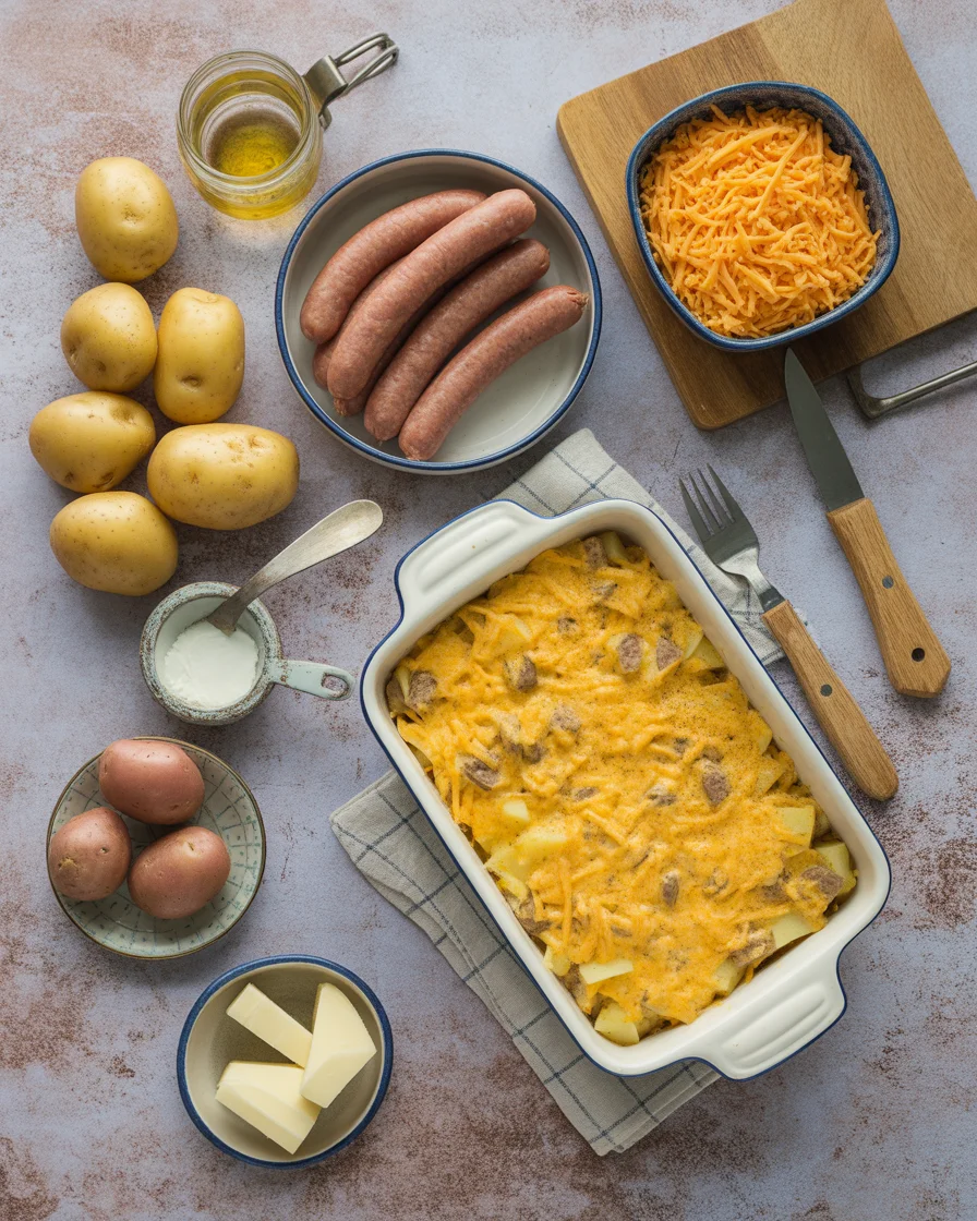 Easy Sausage Hashbrown Breakfast Casserole