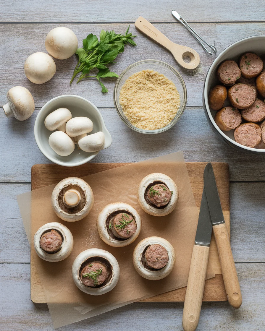 Sausage Stuffed Mushrooms