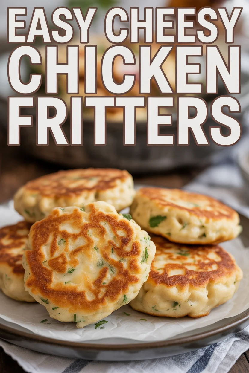 Easy Cheesy Chicken Fritters