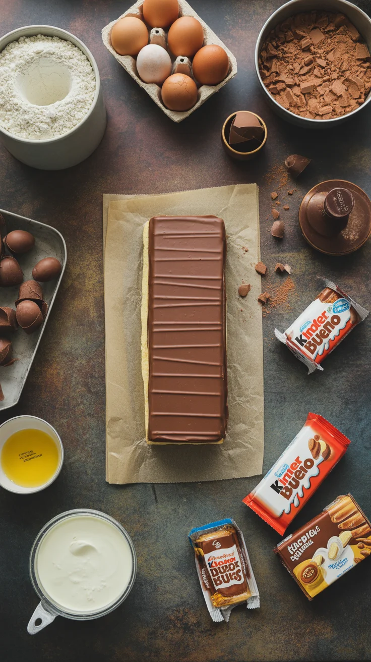 Recette de Bûche au Kinder Bueno : Gourmande et Facile à Réaliser