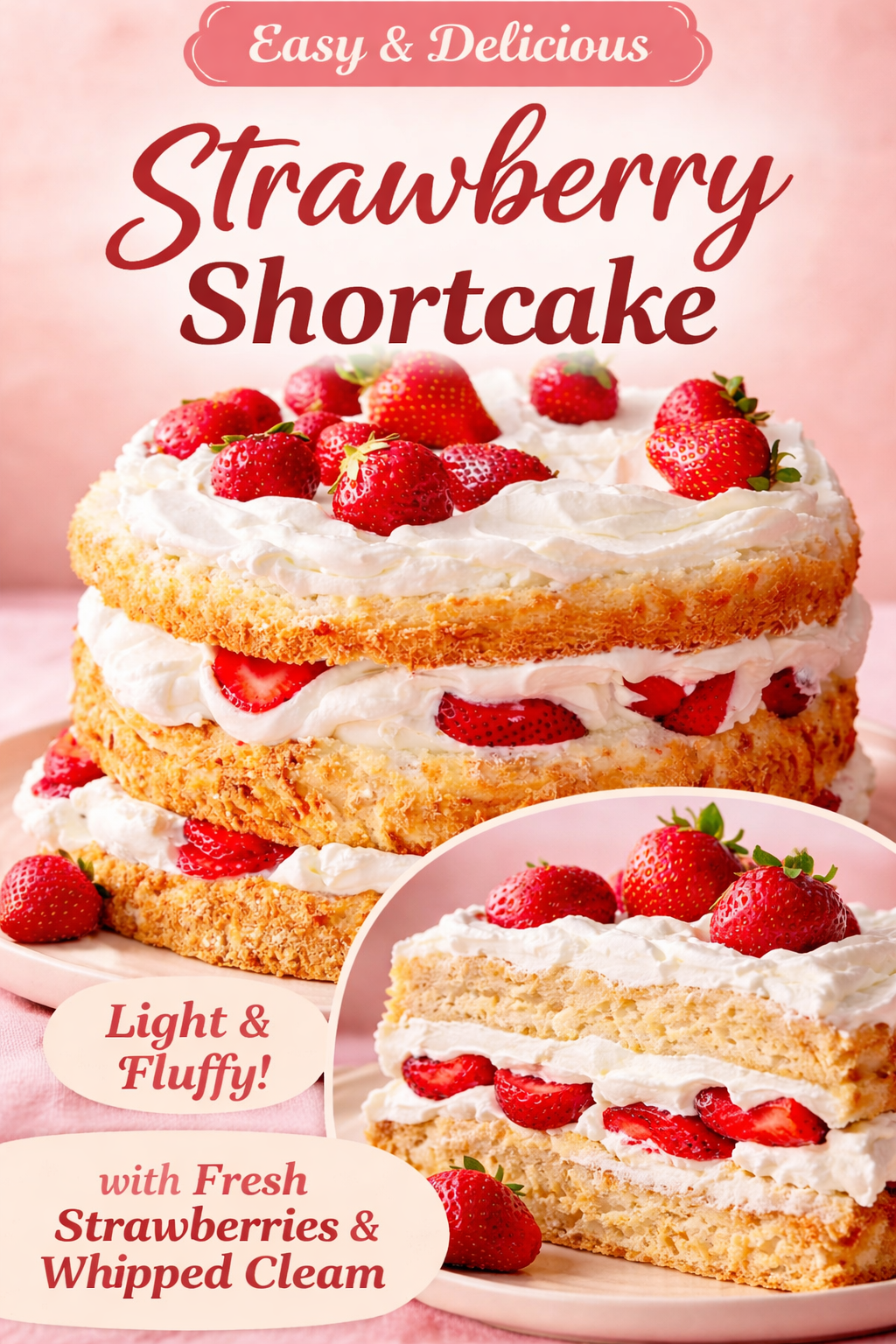 Strawberry Angel Cake