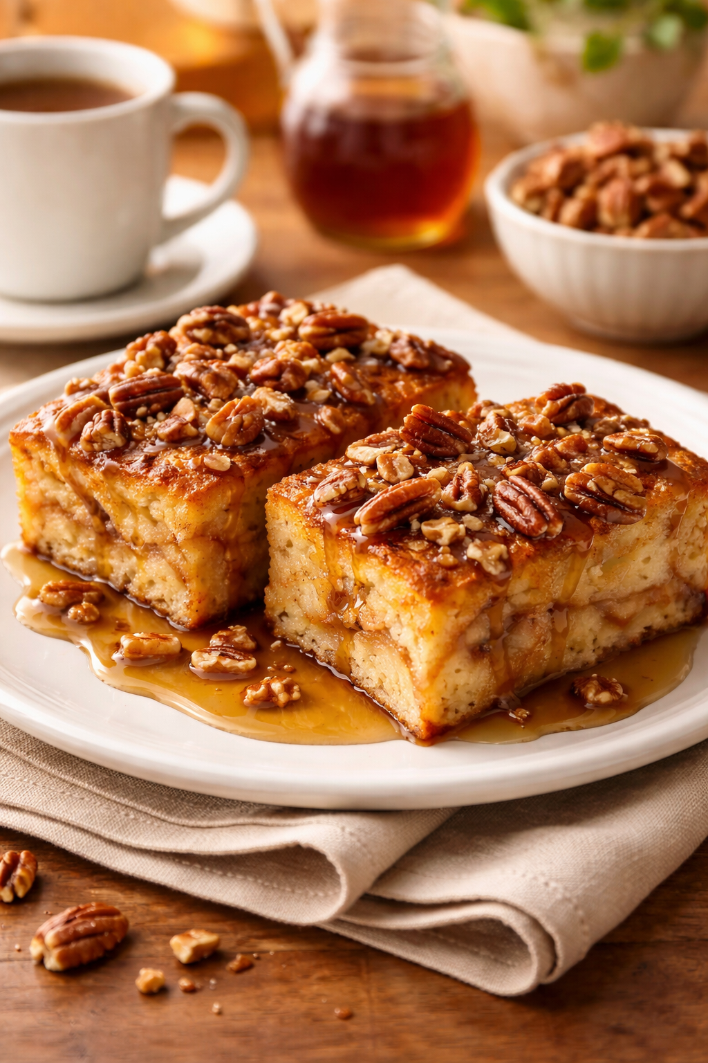 Delicious Overnight Maple Pecan French Toast Bake to Savor