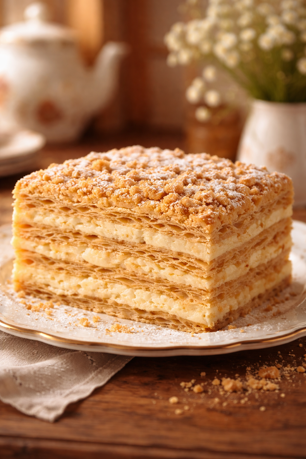 Delicious Russian Napoleon Cake &ndash; Puff Pastry Cake to Impress!