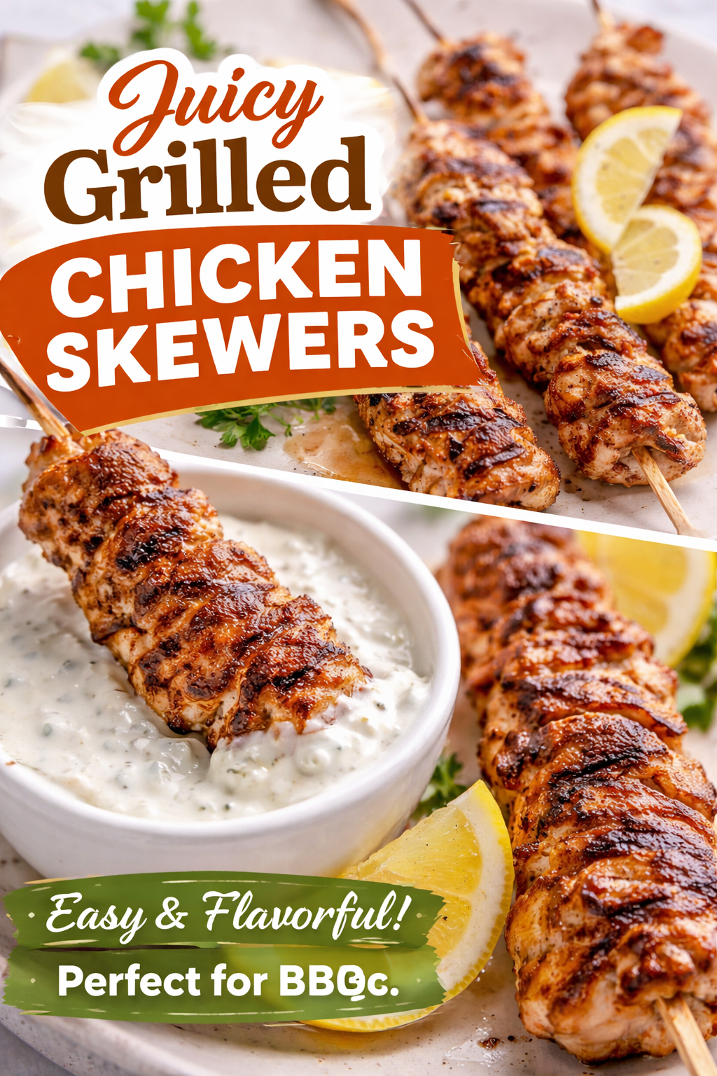 4. Yogurt Marinated Chicken Skewers
