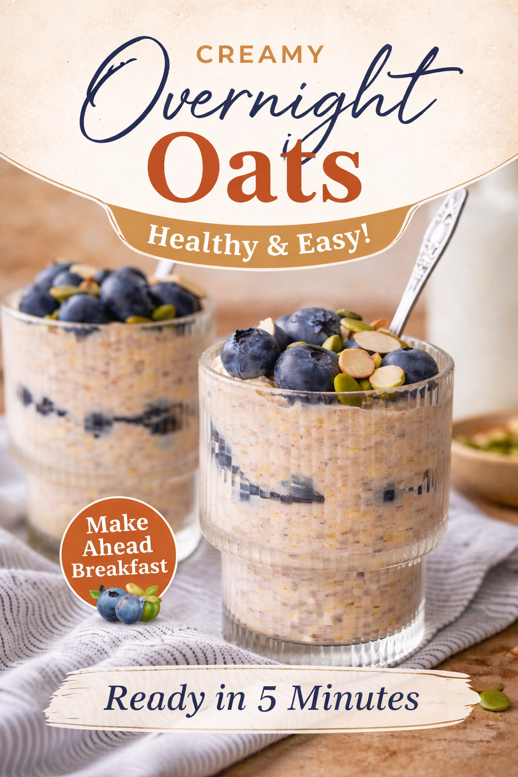Deliciously Easy Kefir Overnight Oats for a Savory Start!
