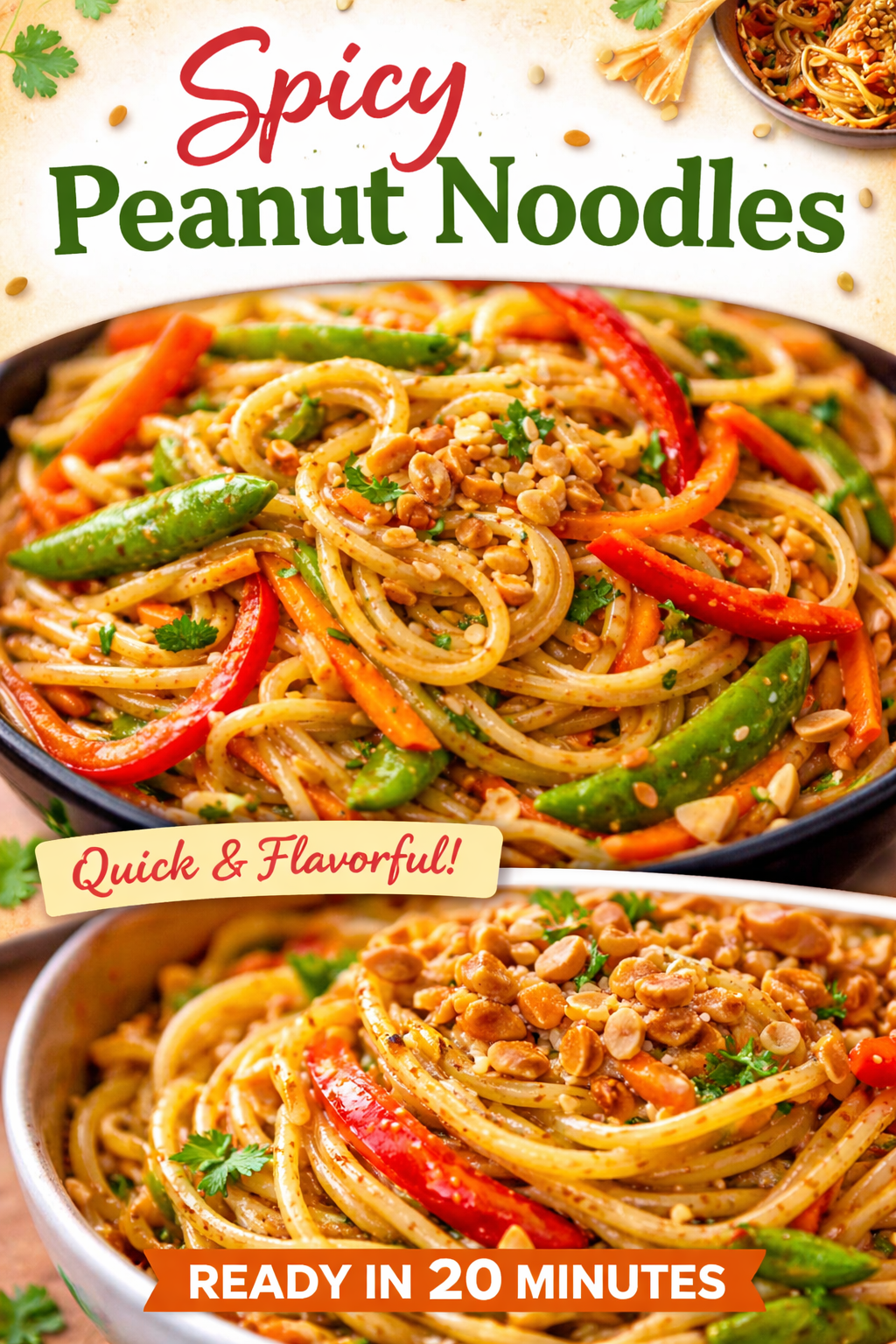 Delicious Cold Peanut Noodle Salad with Crunchy Veggies 4 2. Cold Peanut Noodle Salad