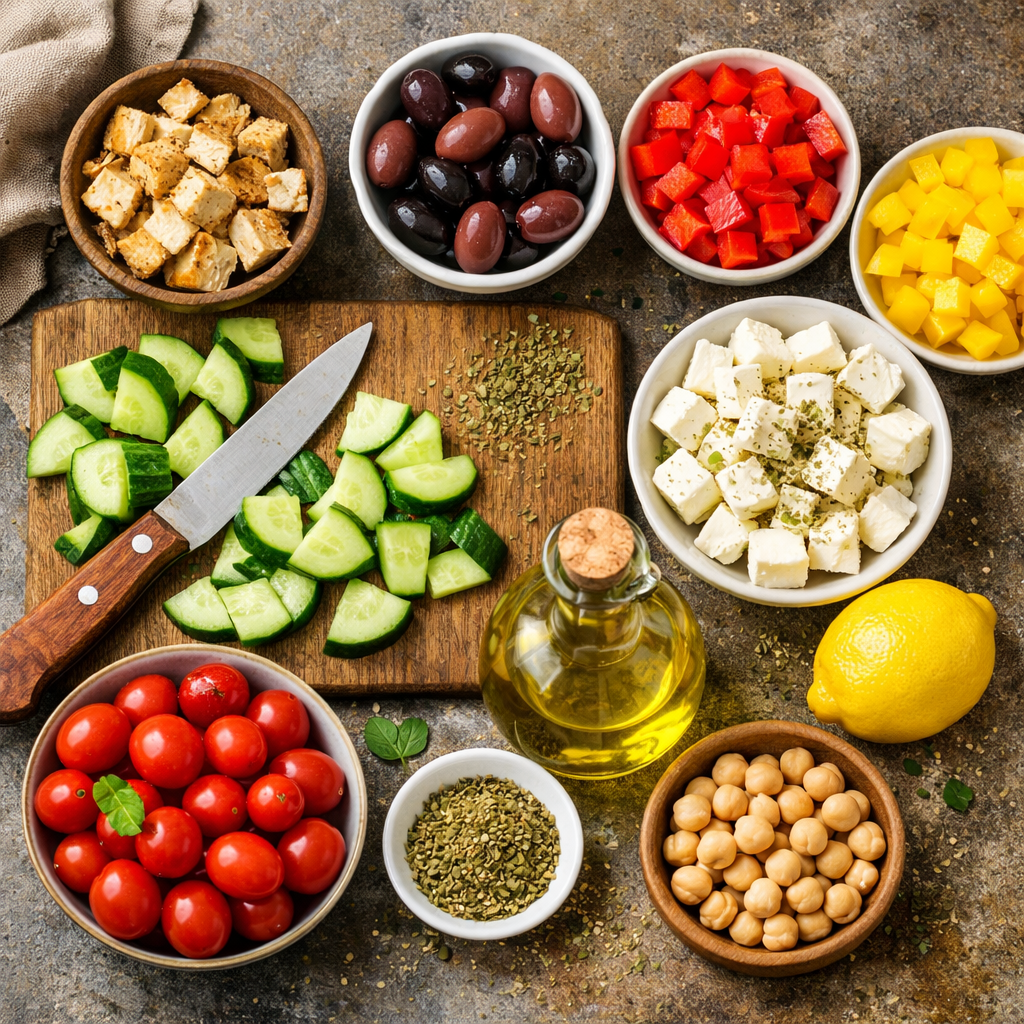 4. Greek Salad Stuffed Pitas