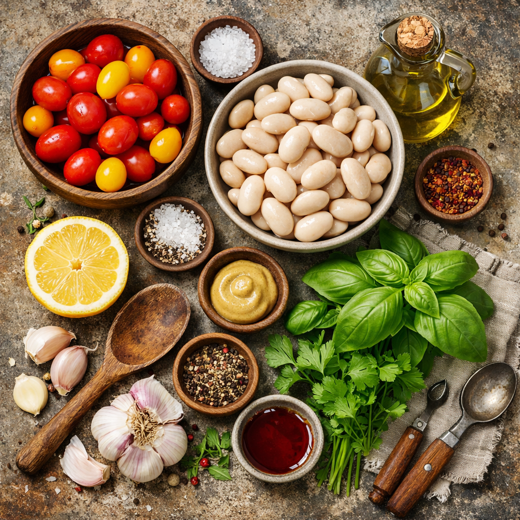 Fresh and Flavorful Marinated Tomato & White Bean Salad Delight 2 Fresh and Flavorful Marinated Tomato & White Bean Salad Delight