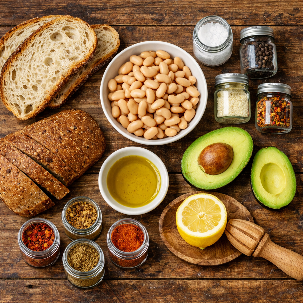 5. White Bean & Avocado Toast