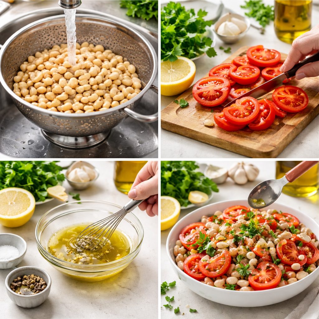 Fresh and Flavorful Marinated Tomato & White Bean Salad Delight 3 Fresh and Flavorful Marinated Tomato & White Bean Salad Delight