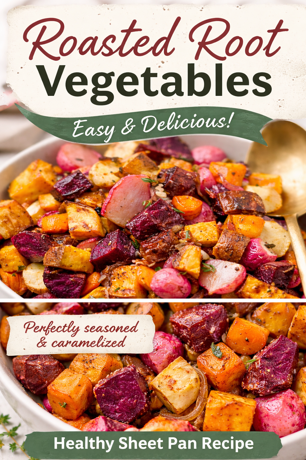 1. Roasted Root Vegetables with Maple Glaze