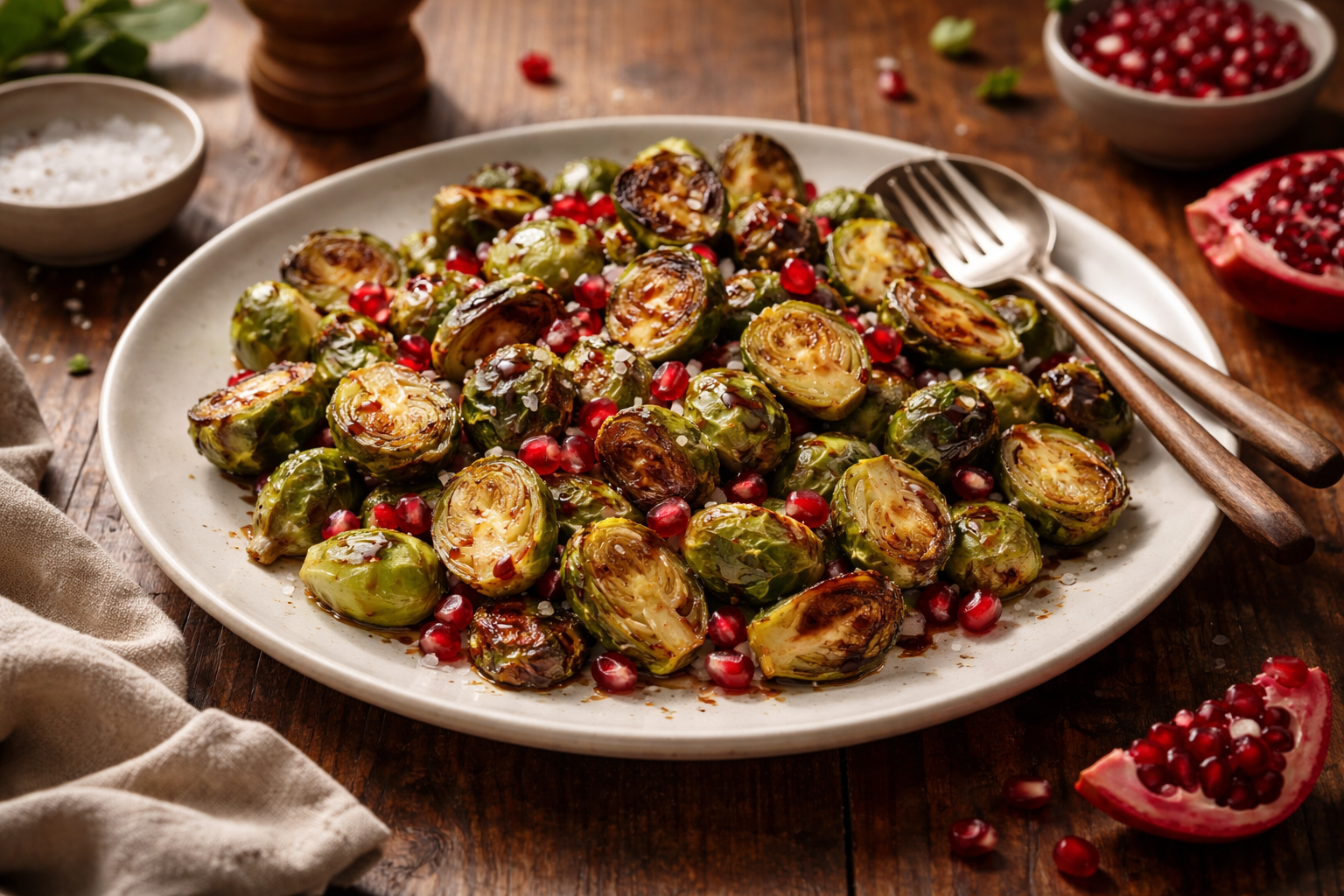 6. Brussels Sprouts with Pomegranate