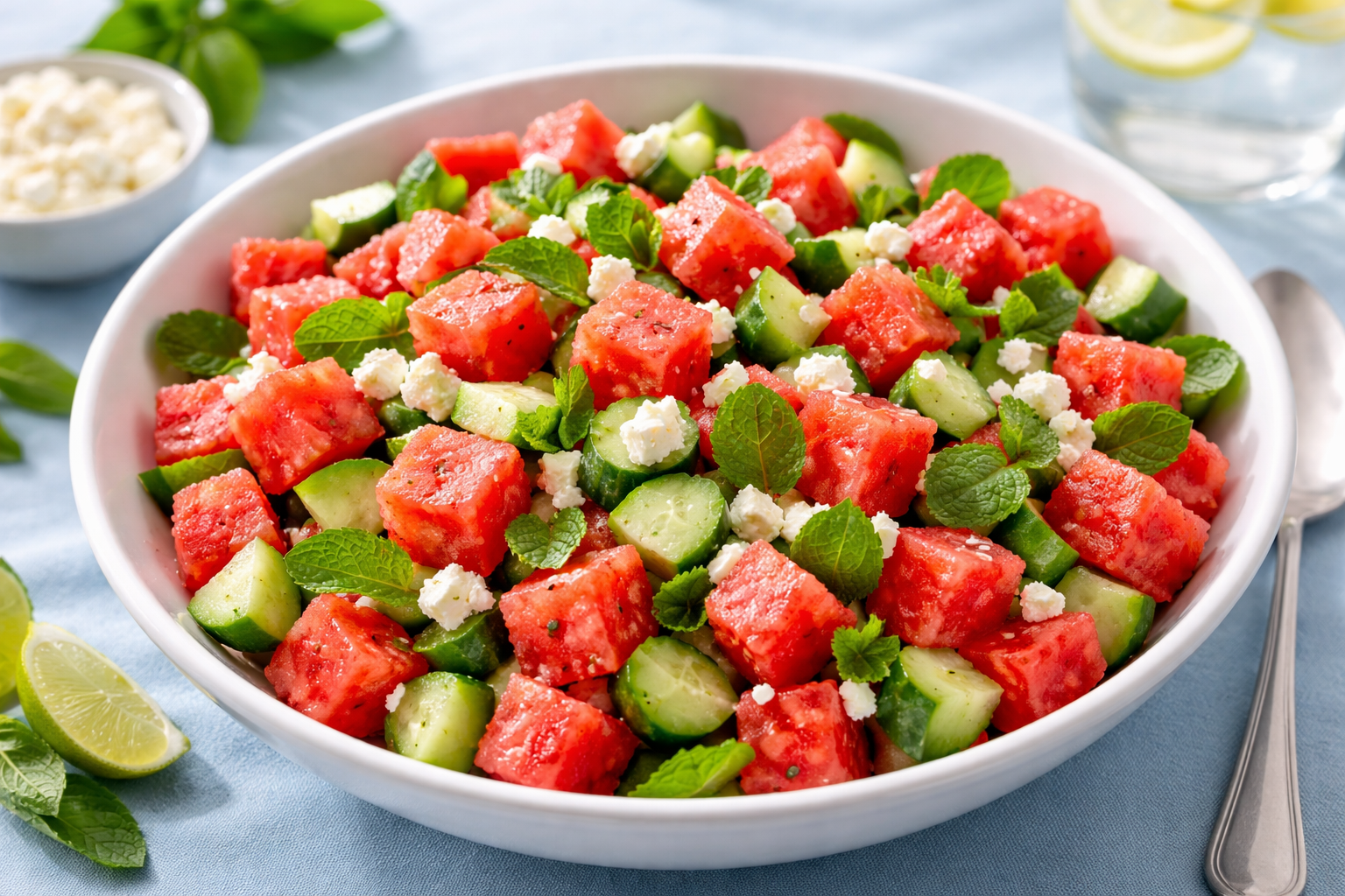 3. Cucumber & Mint Water (and Salad)