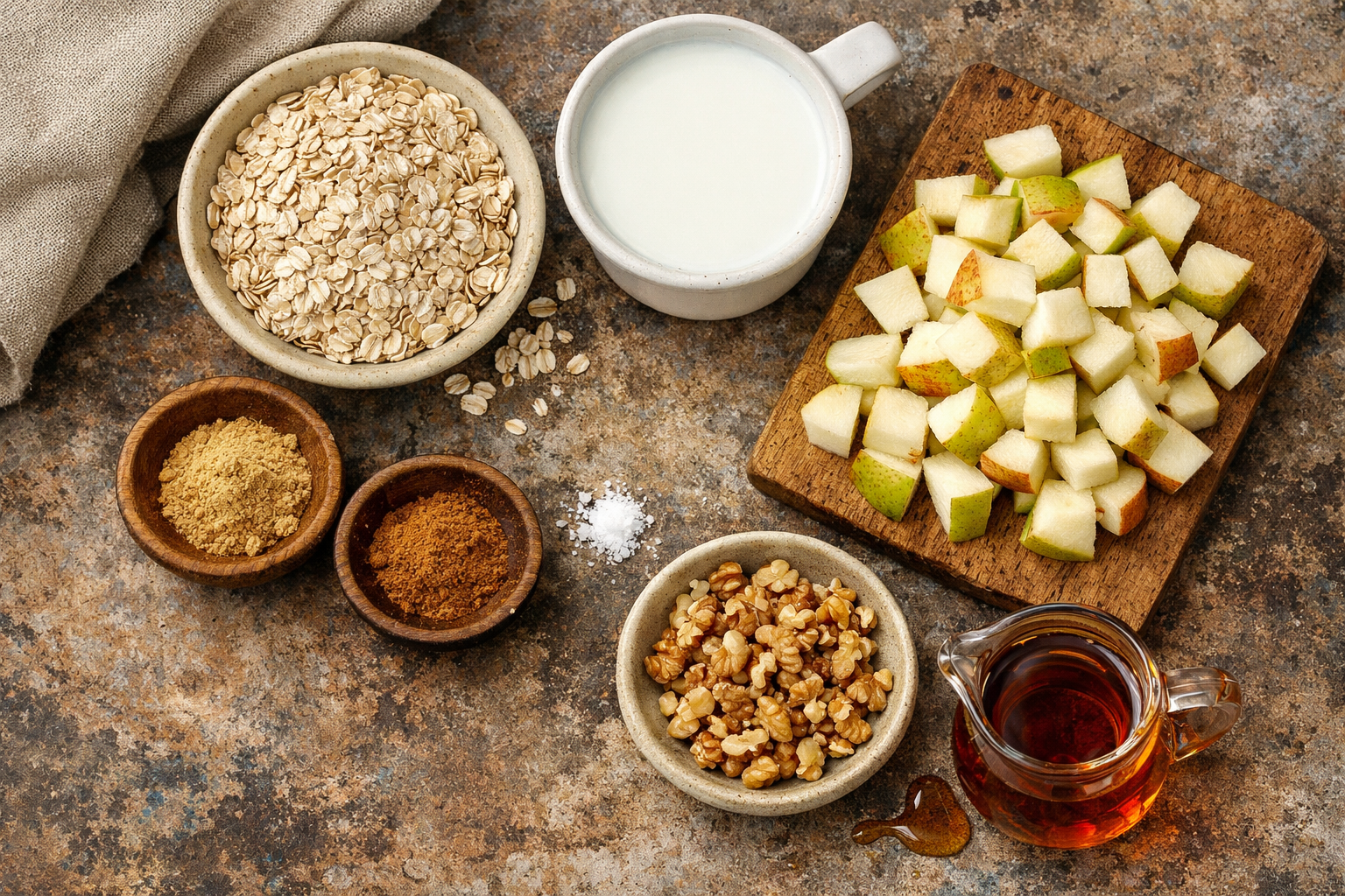 2. Warm Pear & Ginger Oatmeal