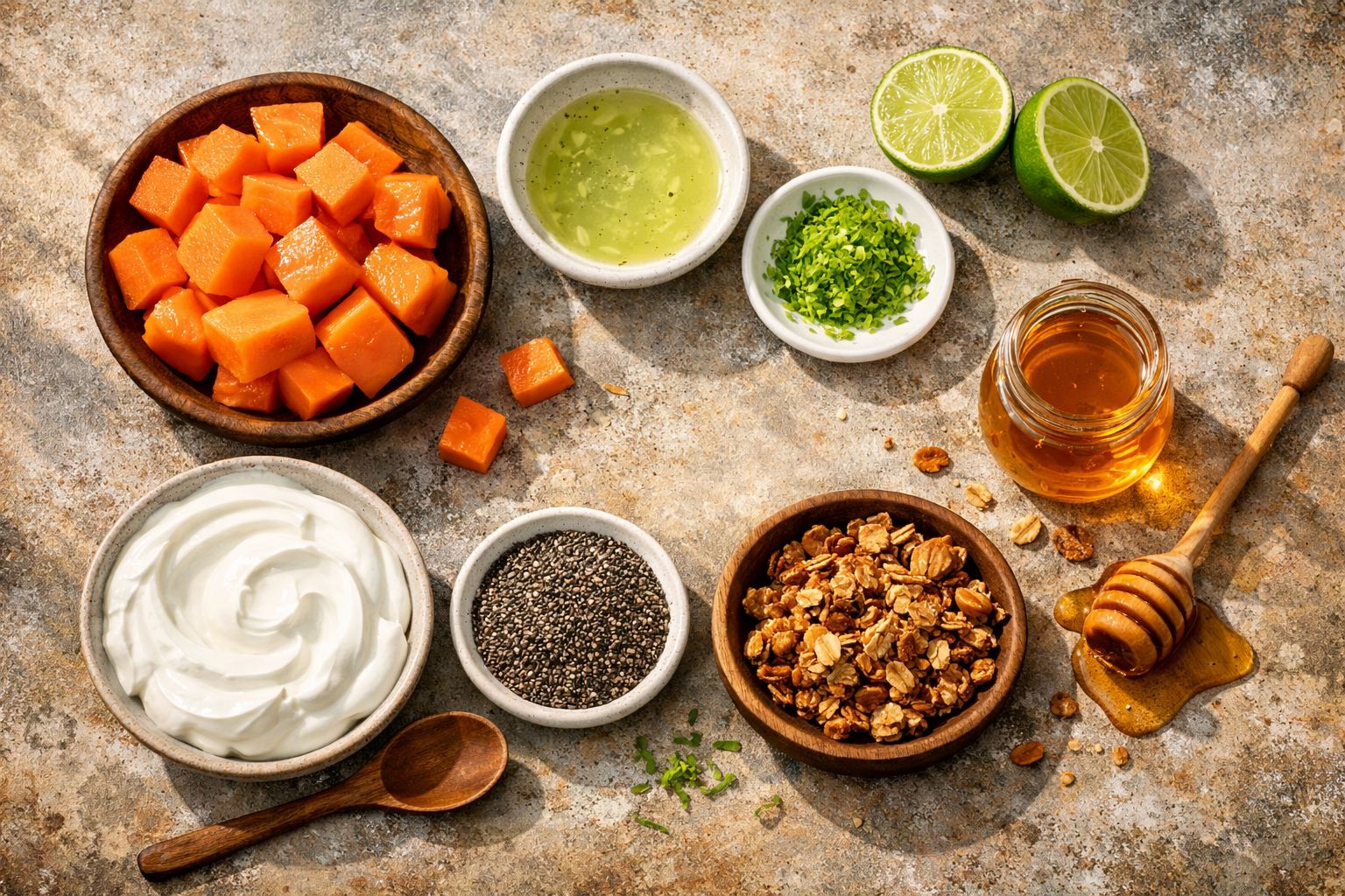 Bright and Zesty Papaya & Lime Breakfast Bowl to Start Your Day 2 2. Papaya & Lime Breakfast Bowl