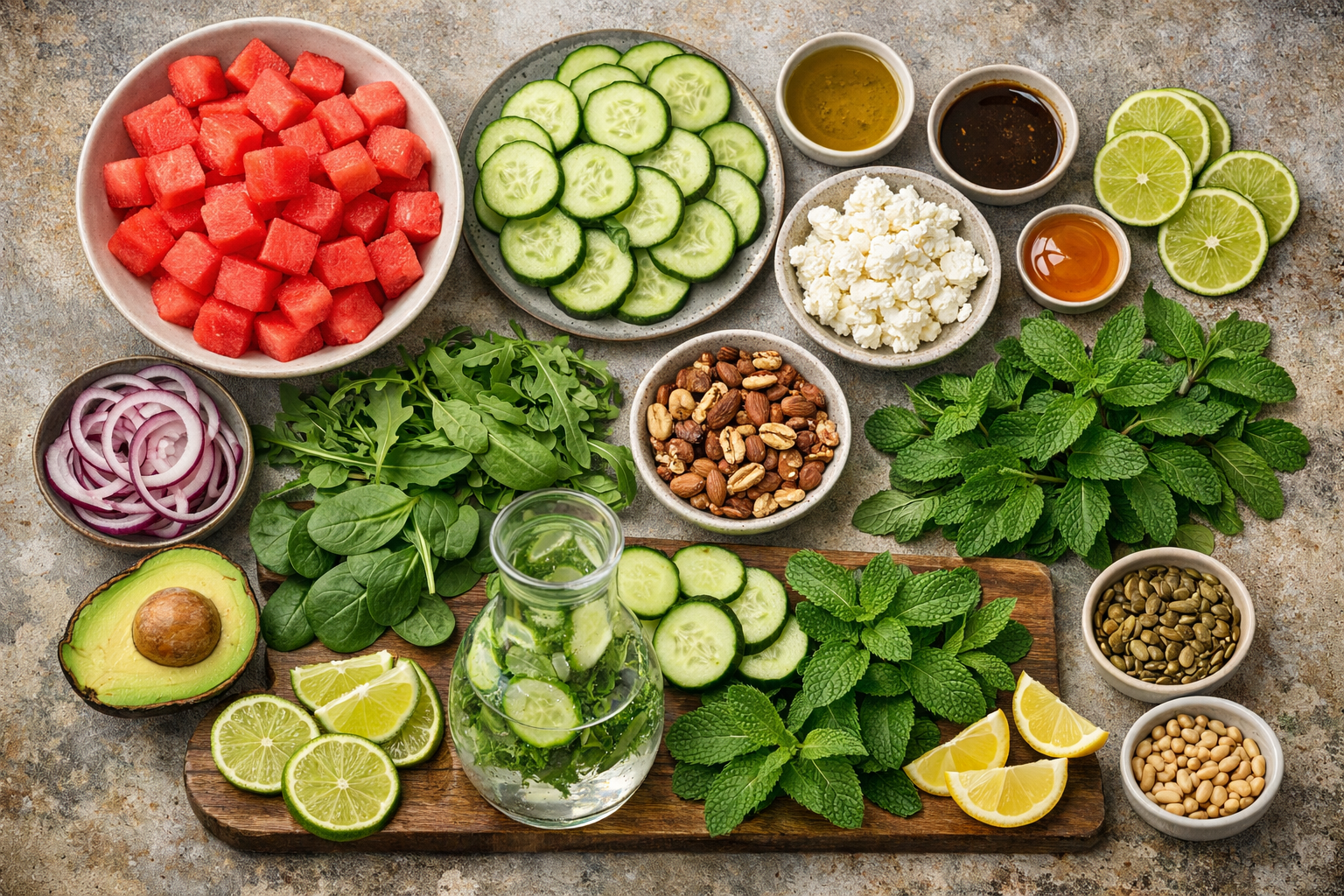 Cool Down with Cucumber & Mint Water (and Salad) Bliss