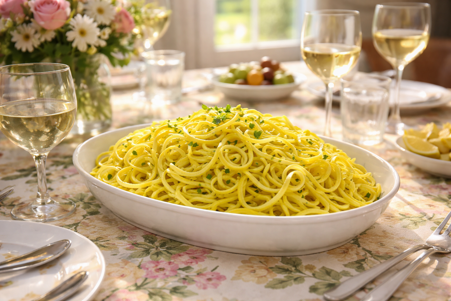 5. Zucchini Noodles with Lemon Oil