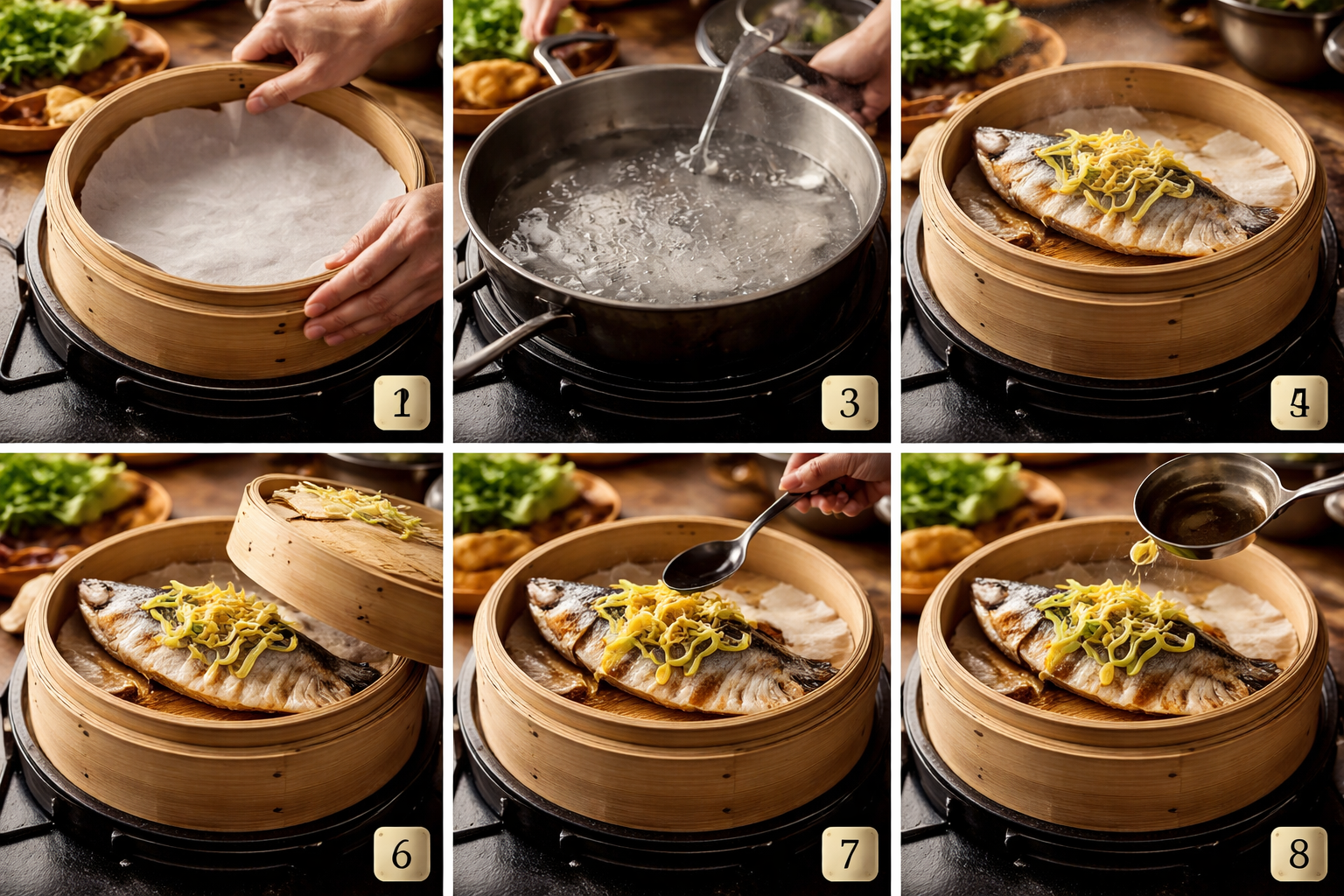 Savor the Flavor: Steamed Fish with Ginger Made Easy 3 4. Steamed Fish with Ginger