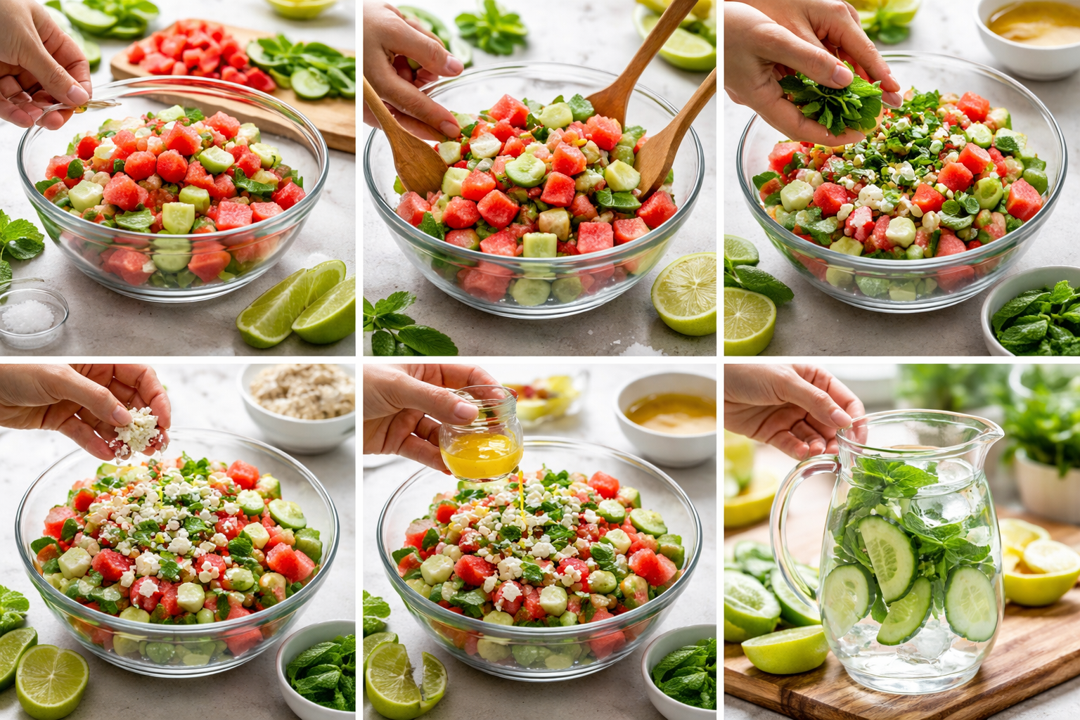 Cool Down with Cucumber & Mint Water (and Salad) Bliss