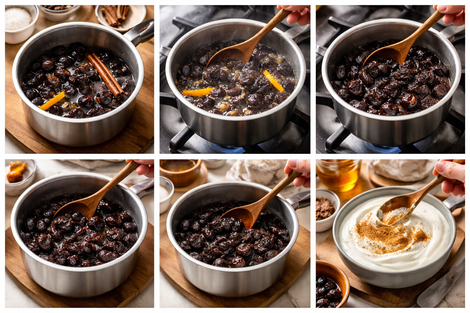 Delicious Stewed Prunes with Cinnamon Yogurt for a Cozy Treat