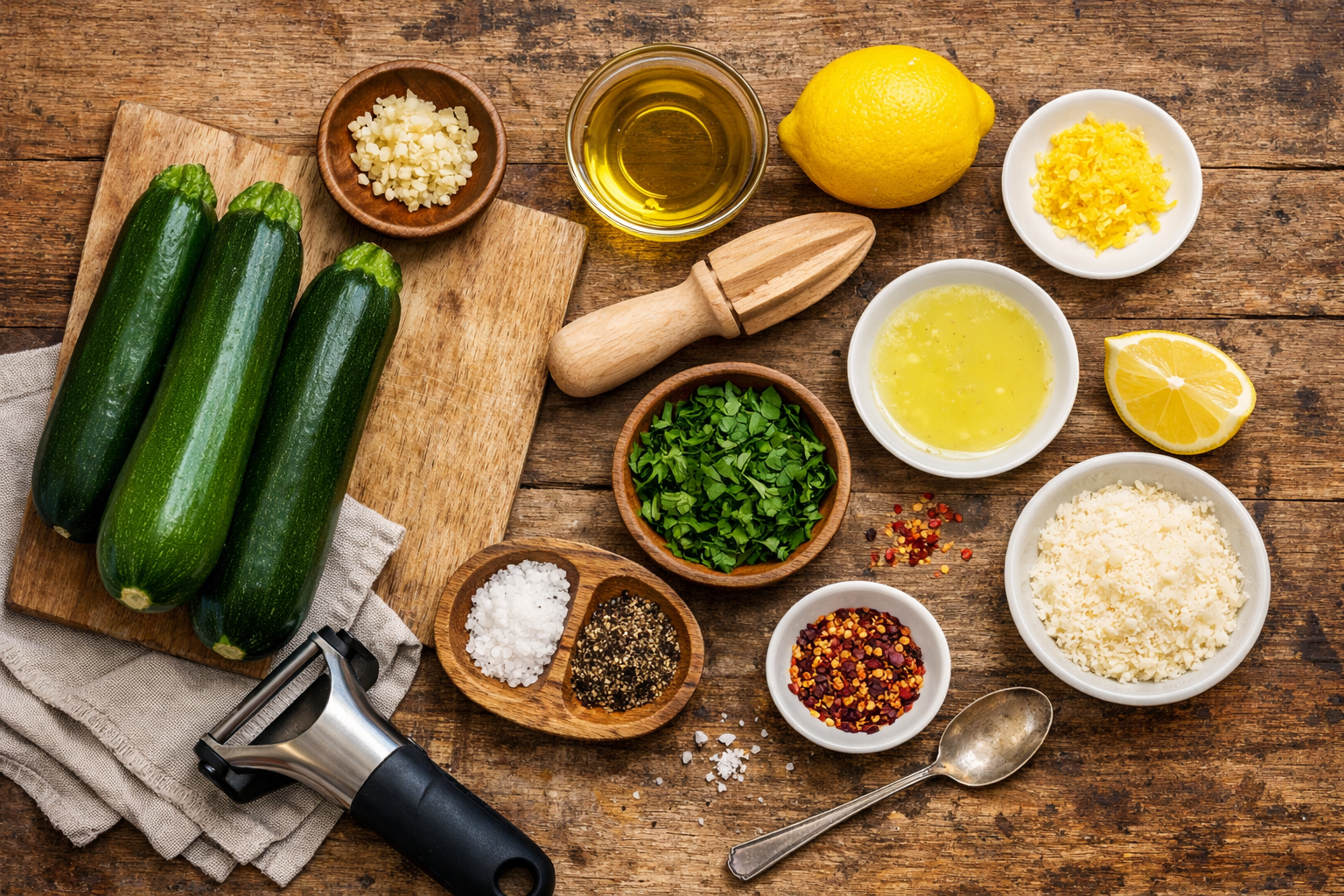 Zucchini Noodles with Lemon Oil – A Bright and Flavorful Delight