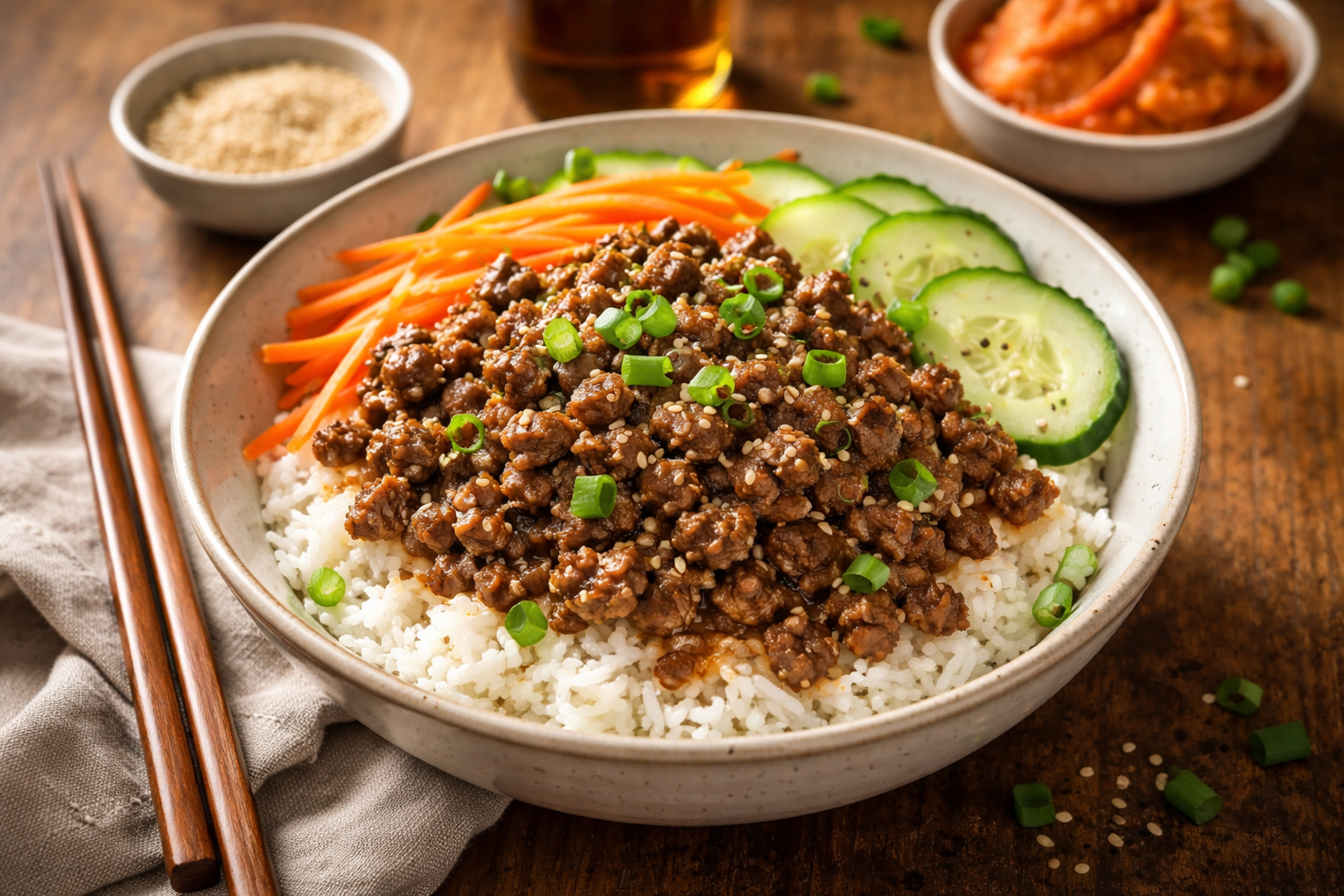 Quick and Tasty Korean Beef Bulgogi Rice Bowls in 20 Minutes!