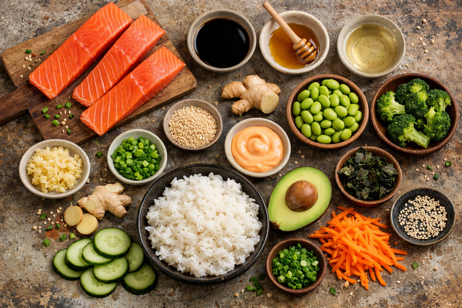 Quick & Tasty Teriyaki Salmon Rice Bowls in 20 Minutes