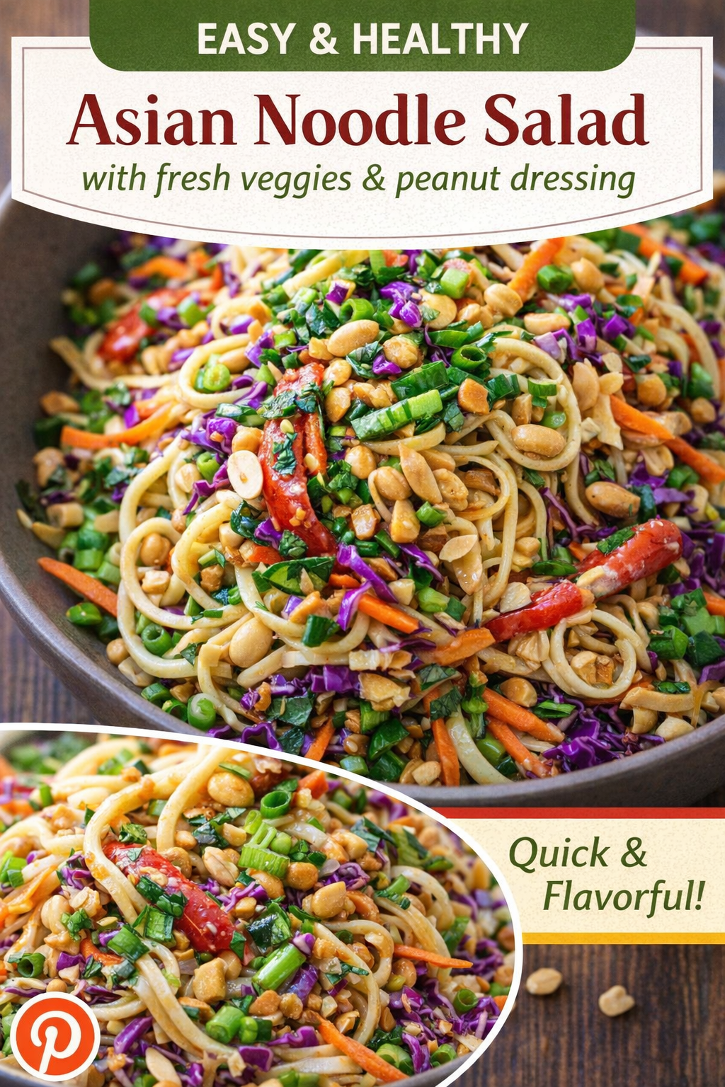 Delicious Thai Peanut Crunch Noodle Salad You&rsquo;ll Love!
