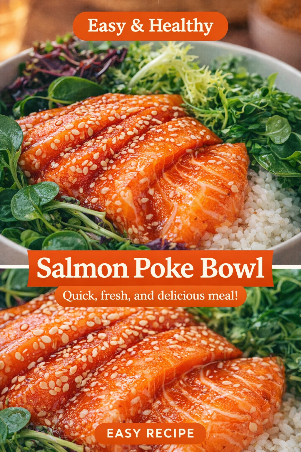 Korean Gochujang Salmon Rice Bowl for Two