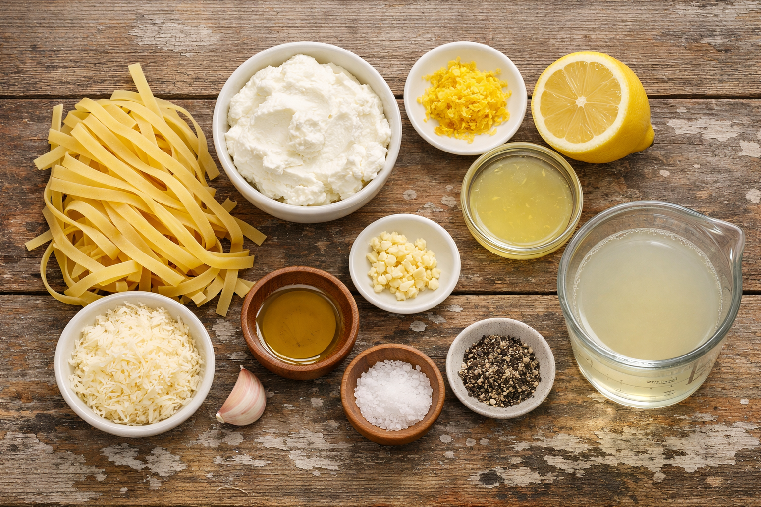Italian Lemon Ricotta Pasta for Two