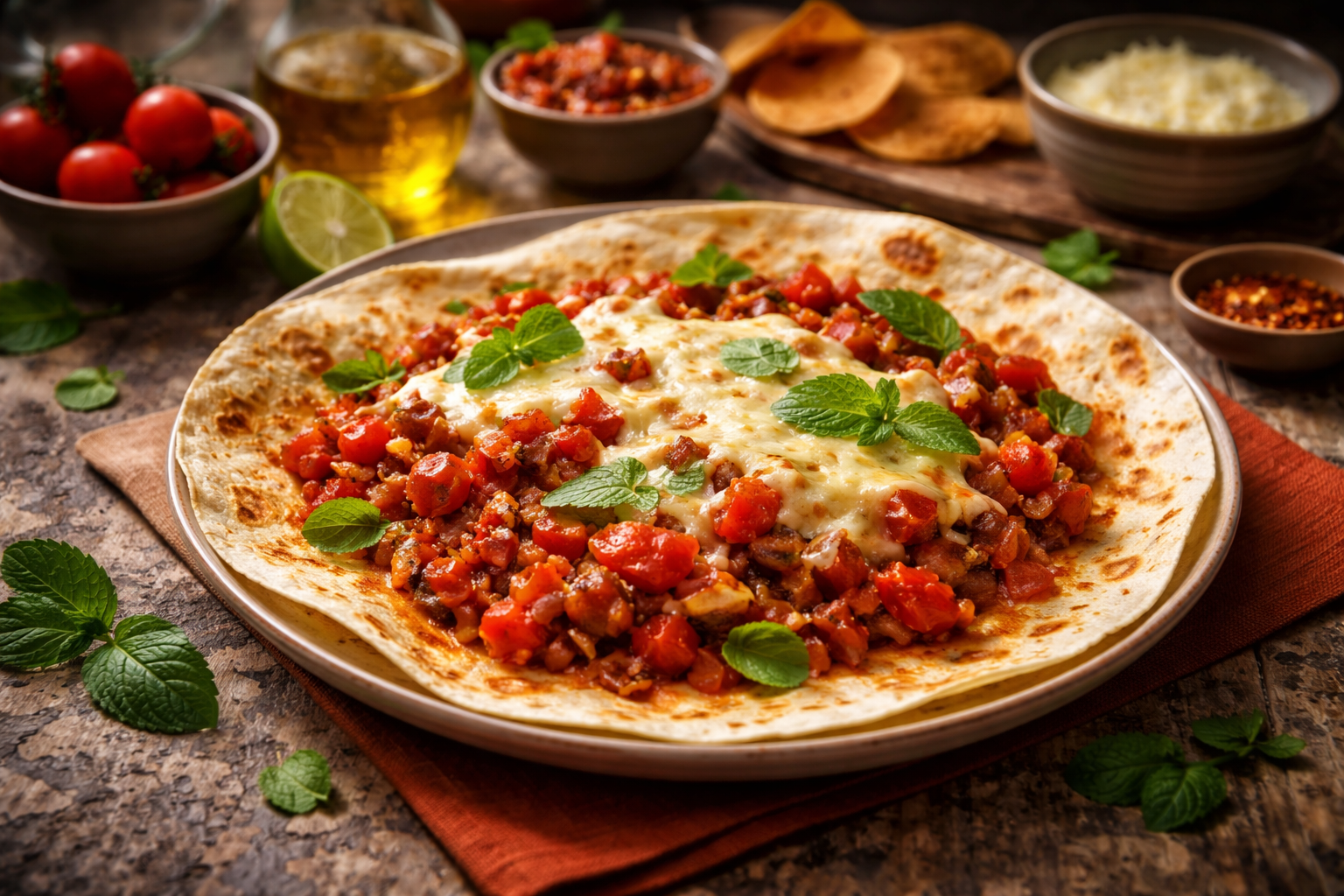 Small-Batch Hot Honey Halloumi Flatbreads