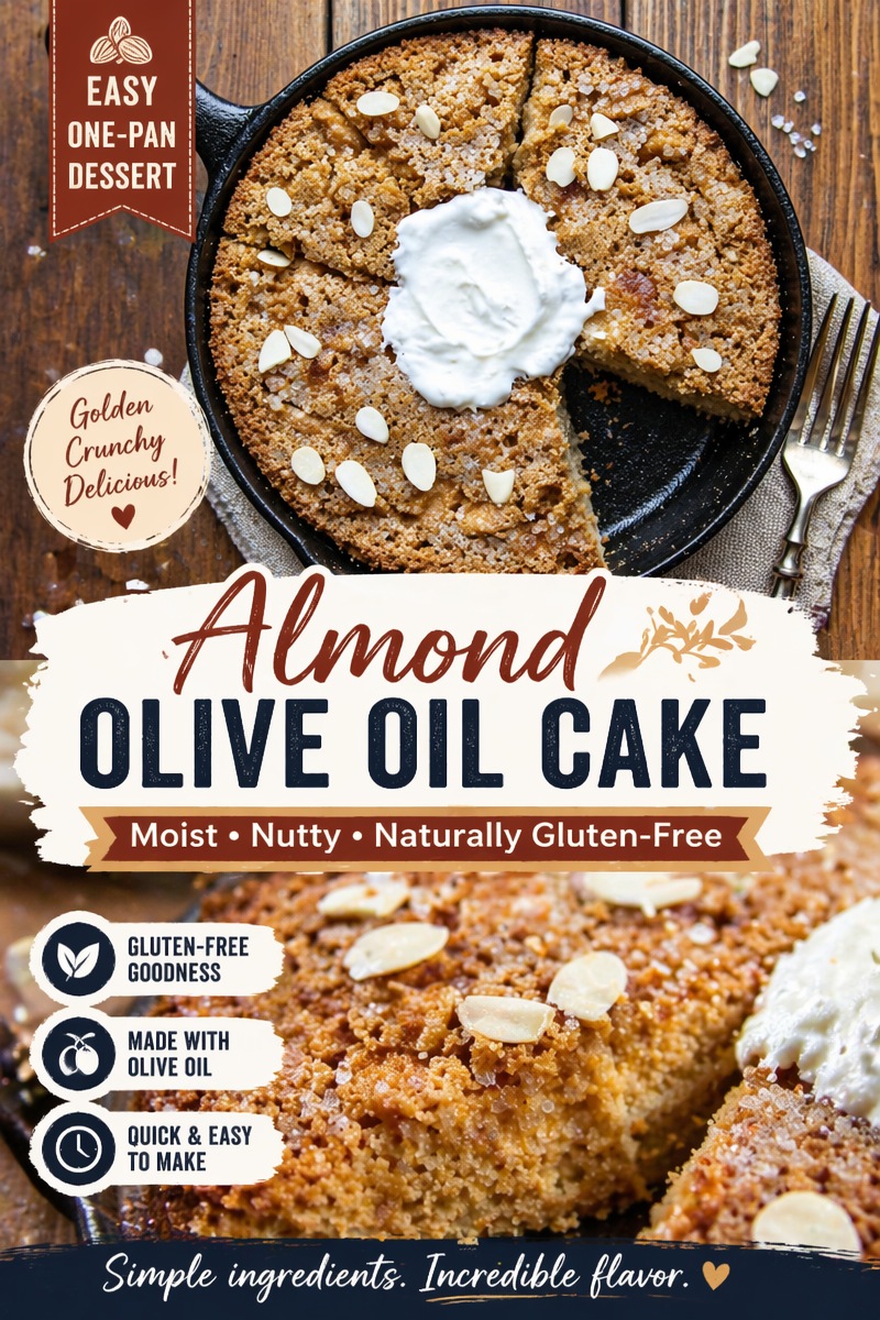 Deliciously Easy Gluten-Free Lemon Almond Skillet Cake