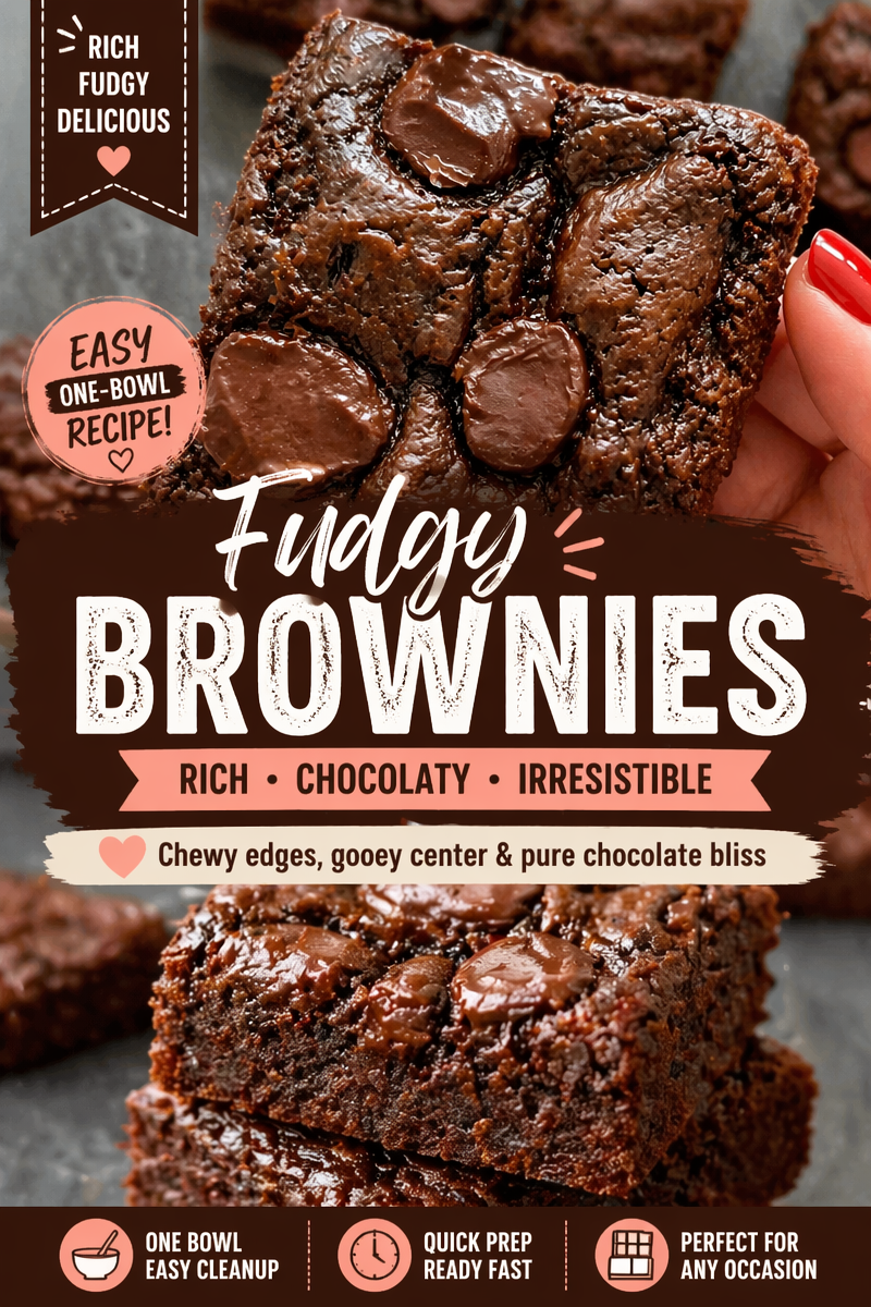 Decadent Flourless Peanut Butter Banana Brownies in One Bowl