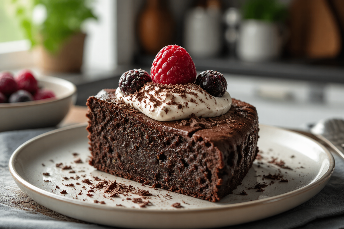Flourless Dark Chocolate Zucchini Cake