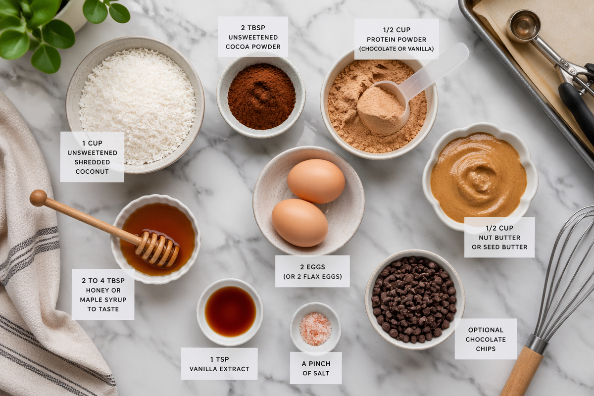 Flourless Coconut Cocoa Protein Cookies You&rsquo;ll Love to Snack On