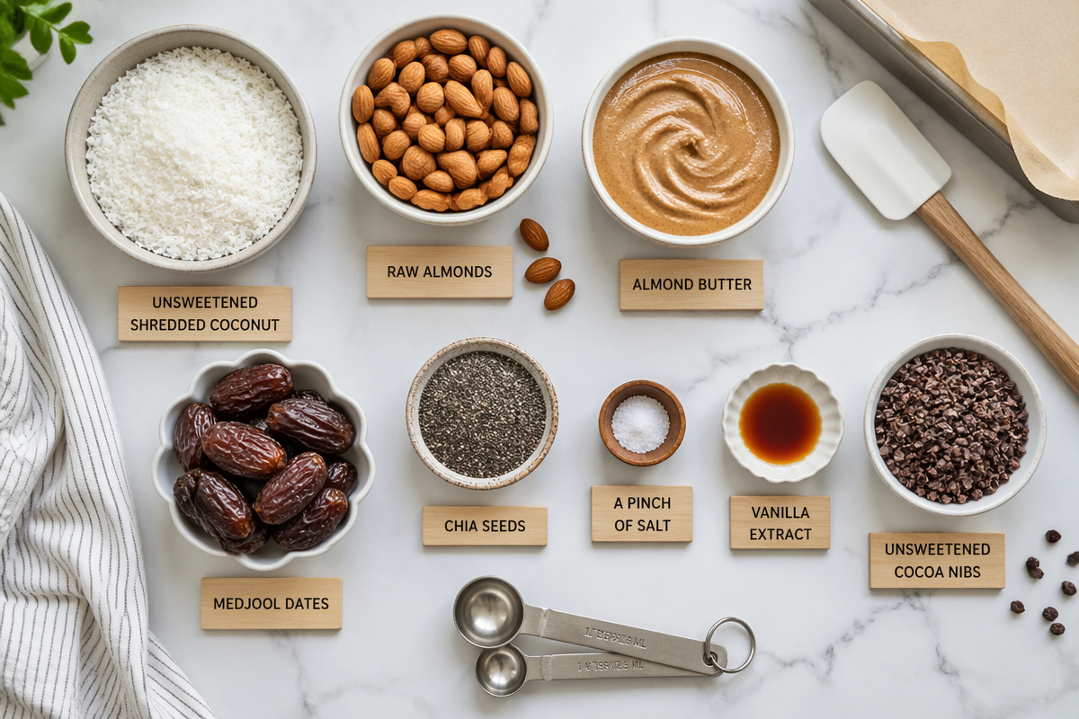 No-Sugar Coconut Almond Breakfast Bars