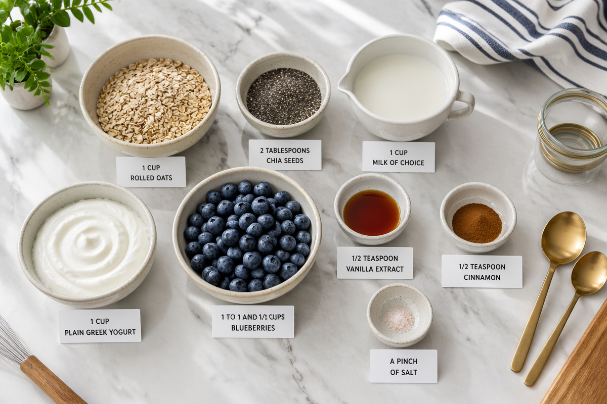 No-Sugar Blueberry Chia Oat Cups