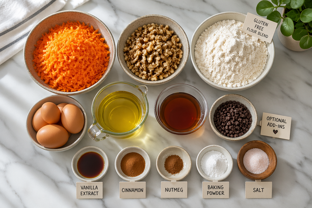 Gluten-Free Carrot Walnut Snack Squares