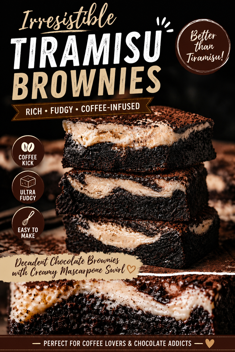 Decadent One-Bowl Espresso Chocolate Blondies with Mascarpone Swirl