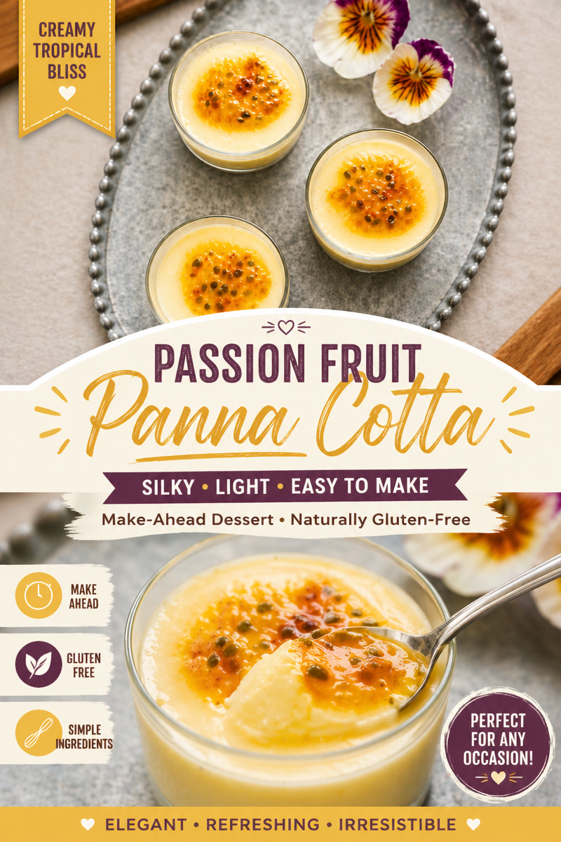 Silky No-Bake Passion Fruit Coconut Dessert Cups You'll Love!