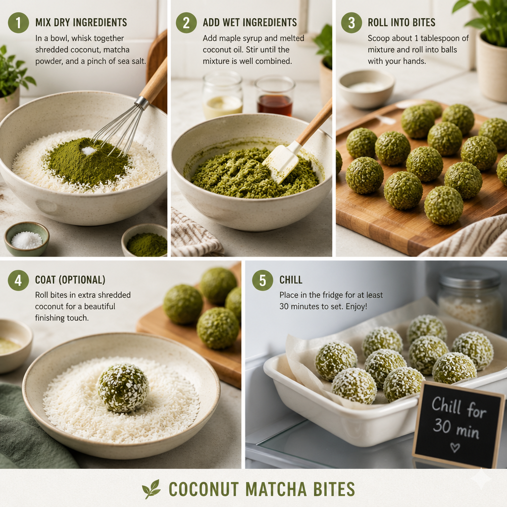 Coconut Matcha Bite-Size Treats (Party-Ready)