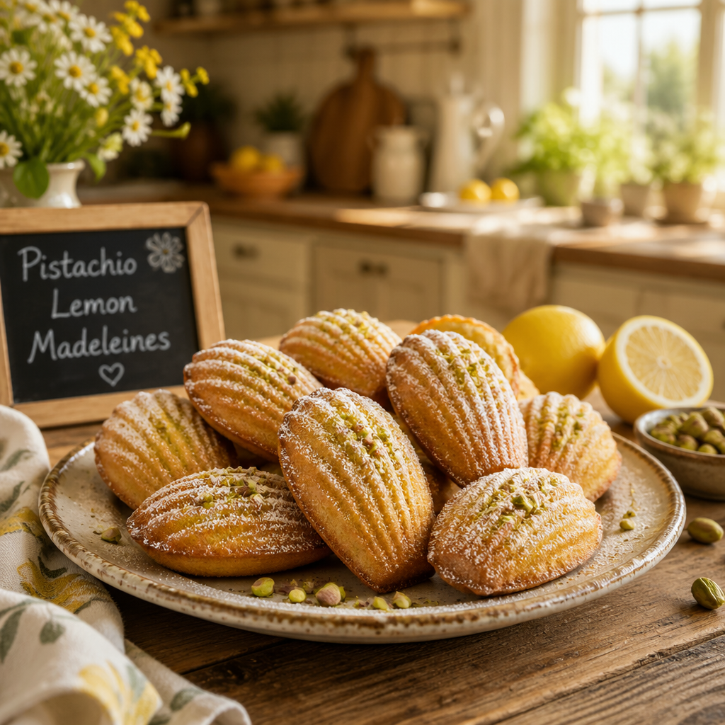 Pistachio Lemon Madeleines – Light, Fluffy Delights You'll Love