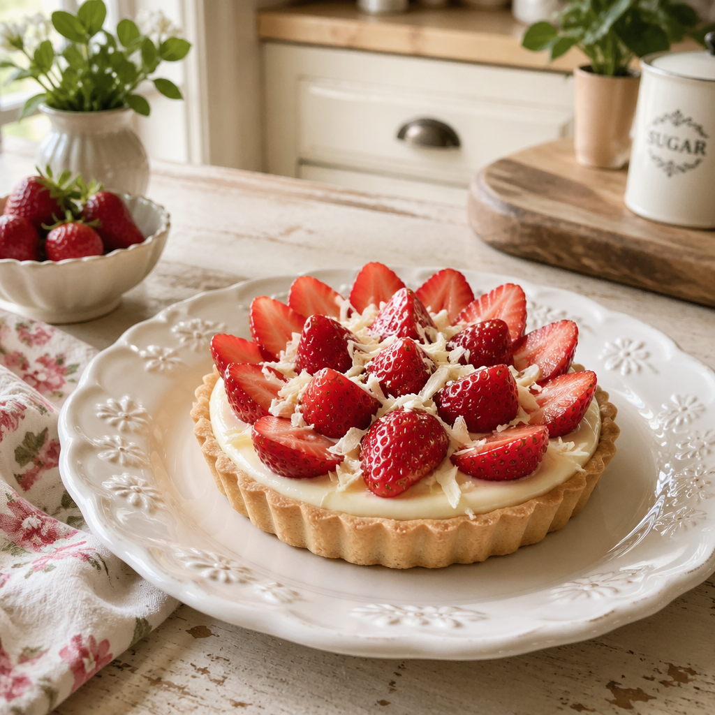Deliciously Sweet White Chocolate Strawberry Tartlets for Picnics